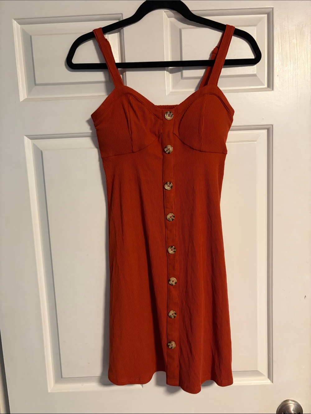 Sleeveless Button-Front Mini Dress